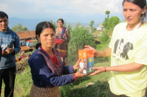 nepal solar woman